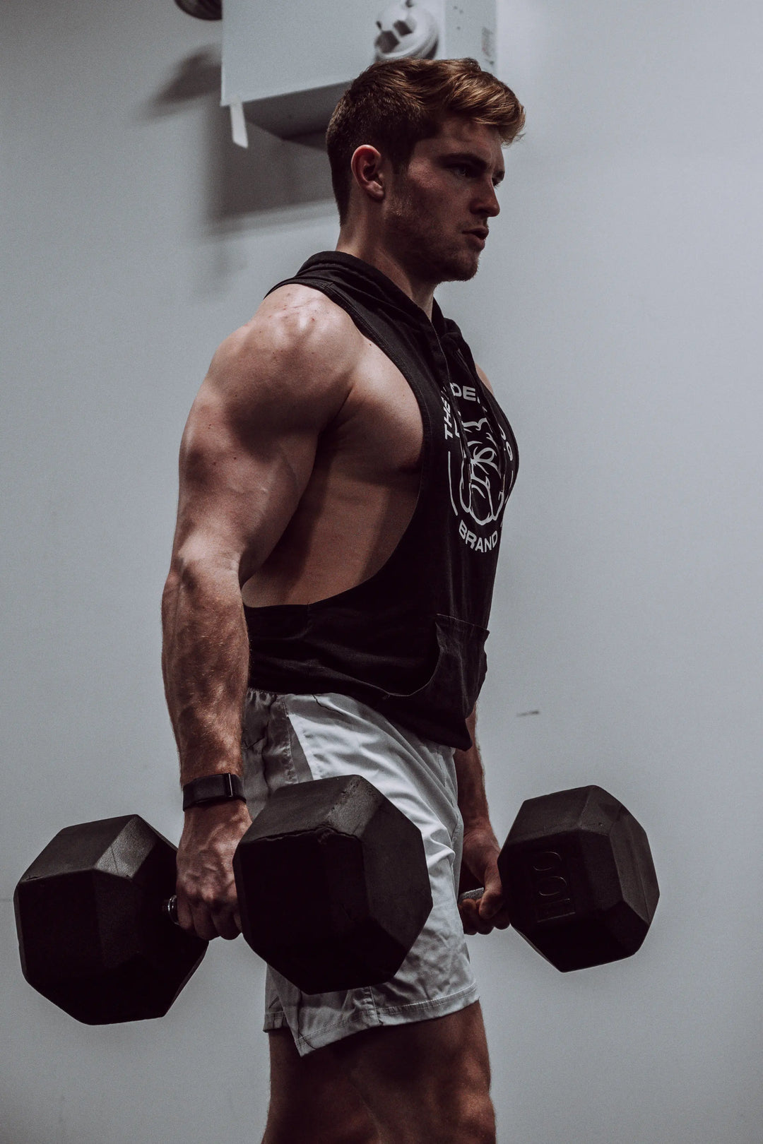 Black Rebirth Sleeveless Hoodie